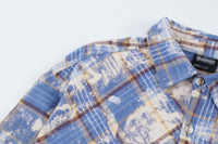 Fashion Personality Plaid Tie-dyed Shirt For Men
