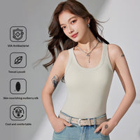 Lyocell Cotton Fixed-cup Padded Strap Camisole