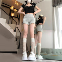 Women's Plus Size High Waist Casual Shorts