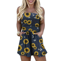 One Word Neck Sleeveless Jumpsuit Women's Waist
