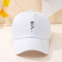 Men's And Women's Casual Simple Rose Washed Baseball Cap