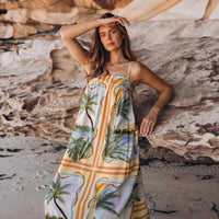 Casual Beach-Style Linen Slip Dress