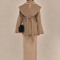 Oversized Waterfall Collar Overcoat Spring Summer Cute