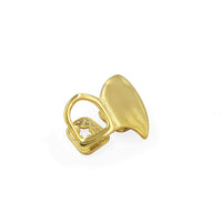 Gold-plated Two Pointed Teeth Hollow Out Tooth Socket Halloween Ornaments