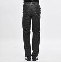 Fashionable Embroidered Chinese Knot Ethnic-Style Gothic Mens Pants