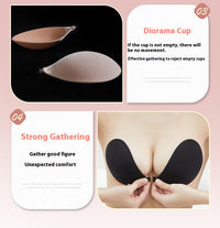 Round Cup Chest Paste Brushed Thin Invisible Push Up Bras Underwear Breast Pad