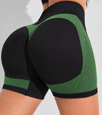 Women's Fashion Seamless Peach Tight High Waist Sports And Fitness Shorts