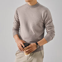 Mens Multi-Color Thickened Knit Sweater