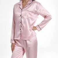 Leopard-print Pajamas In Ice Silk And Faux Silk