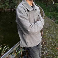 Men's Fashionable Retro Short Padded Jacket