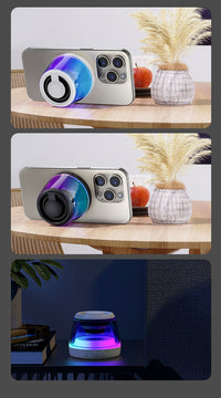 Portable Wireless Sound Ambience Light Bluetooth Magnetic Mini Speaker