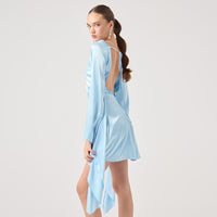Elegant Waist-Cinching Lace-Up Backless Dress For Women