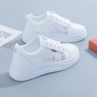 White Shoes For Women Spring And Summer Women's Breathable Versatile Casual Platform Sports