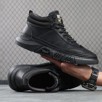 Comfortable Solid Color Fashion Casual Fleece Warm Leather Shoes