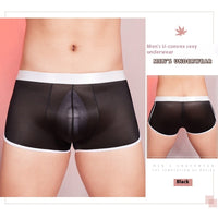 Men's Ultra-thin Elastic Silky Sports Boxer Briefs