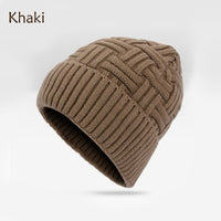 Men's And Women's Outdoor Winter Thickening And Fleece Warm Knitted Hat