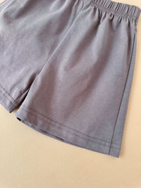 Girls' Stitching Casual Short-sleeved Two-piece Suit