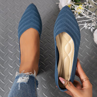 Pointed Toe Low-cut Shoes Women's Breathable Flat Bottom