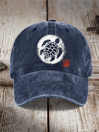 Washed Cotton Printed Hat Distressed Dad Cap Men Retro Baseball Cap Hot Soft Top Sun Hat