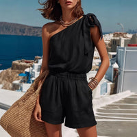 Women's Two-Piece Set With A One-Shoulder Top
