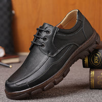 Mens Leather Shoes With A Tendon-sole