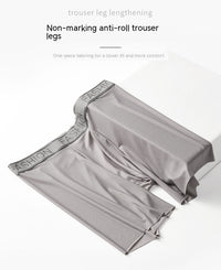 Summer Men's Ice Silk Sports Ultra-thin Anti-wear Leg Running Breathable Quick-drying Lengthened Shorts