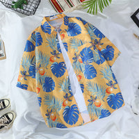 Retro Men's And Women's Loose Couple's Seaside Shirt