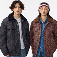 Non-hooded Multi-pocket Cotton-padded Casual Retro Baggy Coat