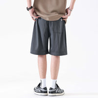 Drawstring Beach Men's Loose Straight Sports Bermuda Shorts