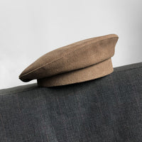 Dark Beret For Women With Large Faces Black Painters Cap
