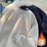 Men's And Women's Pure Cotton Crewneck Sweatshirt