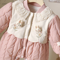 Baby Girl Autumn And Winter New Cute Princess Thin Cotton Romper Girl Romper Outwear