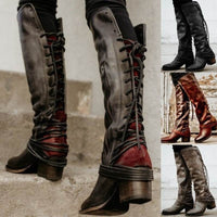 Fashion Personality All-match Color Matching Women's Boots