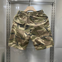 Camouflage Shorts Loose Cargo Men's Outerwear Casual Fifth Pants