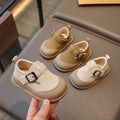 British Style Soft Bottom New Girls' Leather Shoes