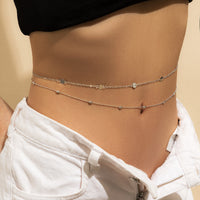 Fashion Sexy Stitching Multiple Geometric Waist Chain