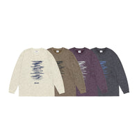 Men's American Retro Crew Neck Long-sleeved T-shirt
