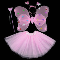Activity Stage Performance Children's Toys Cos Angel Butterfly Wings Skirt Fairy Stick Suit