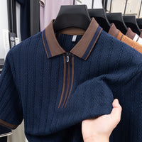 Men's Lapel Collar Short-Sleeve T-Shirt