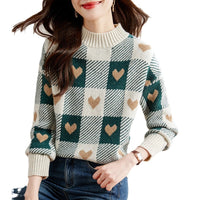 New Small Idle Style Loose Soft Glutinous Half Turtleneck Sweater