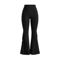 Fashionable Women's Retro High-Waisted Flare Pants