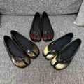 Genuine Leather Retro Split Toe Tabi Shoes Slip-on