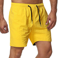 Summer Men's Shorts Candy Color Waterproof Quick-drying Knee Length Pants
