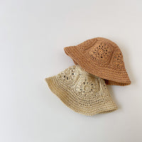 Children's Straw Hat Summer Sun Protection Large Eaves Shade