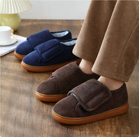 Large Opening Warm Cotton Slippers Bag Heel For Men And Women