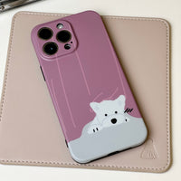 Cookie Club IMD Purple Curtains Dog Phone Case