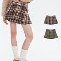 American Pleated Skirt Hot Girl Autumn And Winter Plaid Skirt