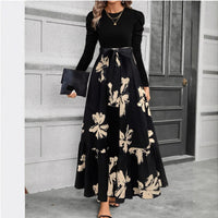 Fashionable And Elegant Printed Loose-Fitting Dress For Women