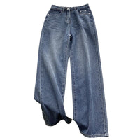 Women's Retro Blue Straight Jeans