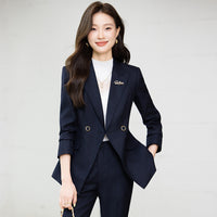 Women's Long-Sleeve Blazer With Collar